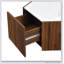 Table basse hexagonale rustique en bois rétro avec 2 tiroirs cachés, panneau de fibres à densité moyenne durable et plateau en marbre élégant-469164443-469164437