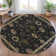 Machine Washable Indoor/Outdoor Xhevrie Black Rug