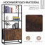 Storage Cabinet with 3 Open Shelves