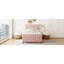 Lit plateforme tapissier simple en velours avec lit gigogne simple-1764854497