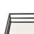 Shaya Rectangular Tray, Gallery Frame w Rails, Glass, Black Metal 16 Inch