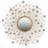 Metal Sunburst Wall Mirror