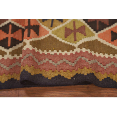 Trellis Wool Kilim   Rug 3x6