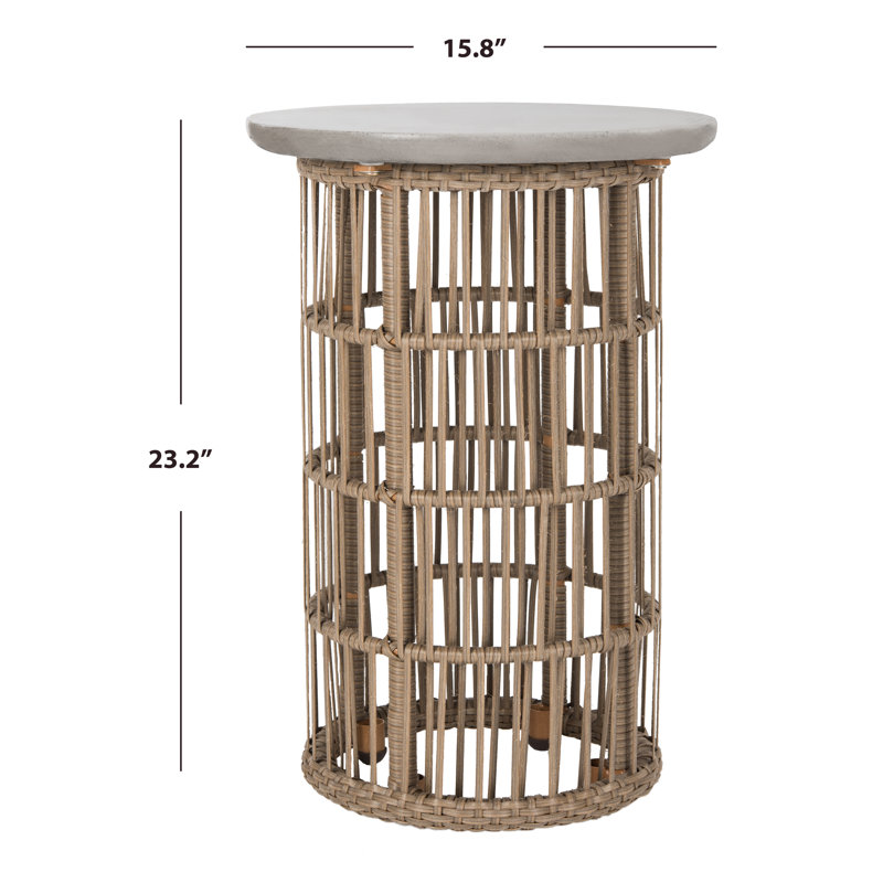 Outdoor Lennon Concrete Side Table
