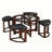 Glass Top Living Room Table Set