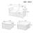 Chilhowie 51.1'' Wide Reversible Metal Patio Sectional with Cushions