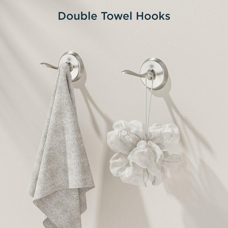 4 - Piece Bathroom Hardware Set, Brushed Nickel