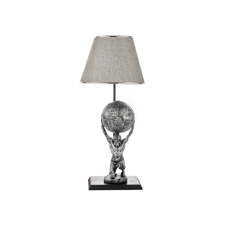 Table Lamp, Gray, Light Gray