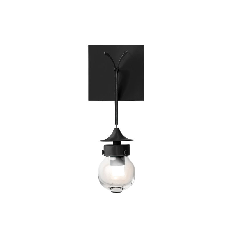 Applique murale à bras 1 lumière Kiwi, Noir