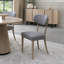 19cm H Fabric Upholstered Side Chair in Grey-864249892