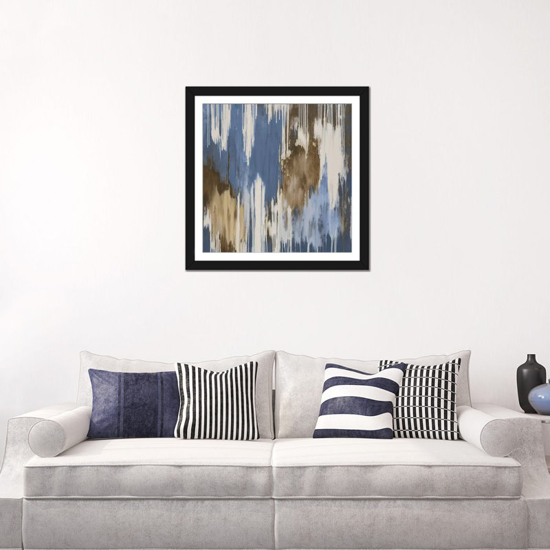 « flamme », reproduction sur toile, H 16 po x l 16 po x P 1 po, Papier d'art encadré noir, Blanc