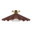 Furrow 16-in Red Semi-Flush Mount-1169661777-1169661782