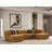Maderos Velvet U-Shaped Sectional Symmetrical