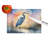 Blue Heron Setting Sun Glass Cutting Board