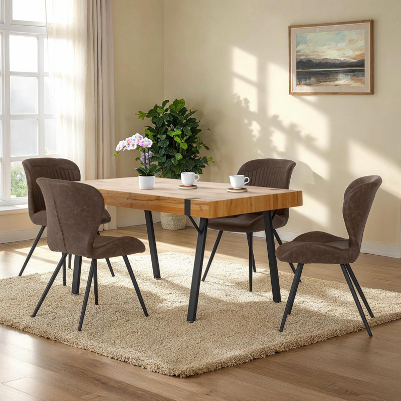 Rhinegeist 4 - Person Dining Set, Brown