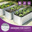 Galvanised Metal Raised Garden Bed With Support Rod & Gloves-2014475671-2014475670