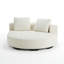 Canapé-lit modulaire incurvé rembourré surdimensionné avec 2 coussins, rembourré entièrement en mousse, sans assemblage requis-379423842