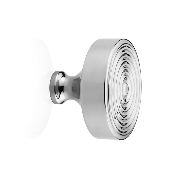 Poignée ronde Zara de 1 1/2 po de diamètre, Chrome brillant, H 1,26 po x l 1,25 po x P 1,25 po