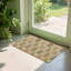 Tapis de sol beige à motif floral 24 po x 36 po pour le jardin intérieur et extérieur