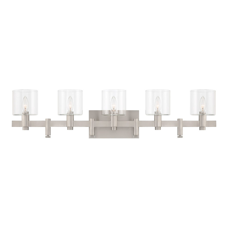 Decato 5 Light Sconce, Nickel