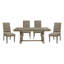 Ensemble 5 pièces de table de salle à manger extensible Classic Luxury
