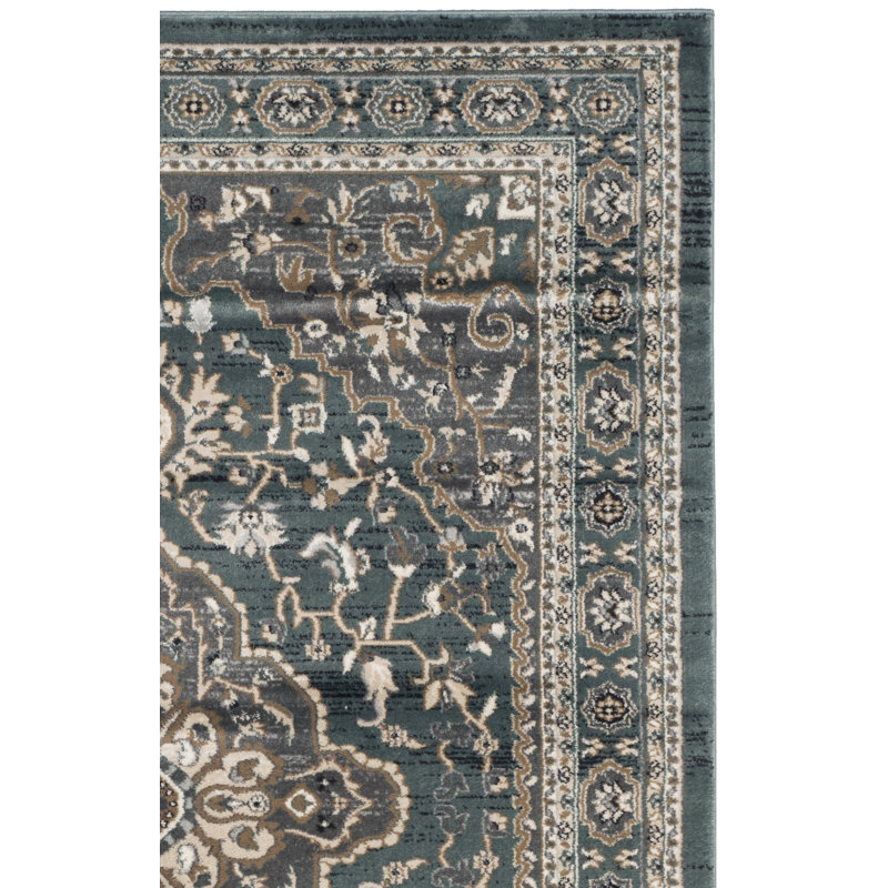 Klose Performance Oriental Rug, Rectangle 5'3" x 7'6", Cream/Beige