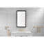Miroir de maquillage de salle de bain avec bouton tactile intelligent - Multifonctionnel, couleur réglable, désembuage, aluminium brun, 39,62 po Profondeur, largeur 23,43 po, hauteur 1,49 po, interrupteur 21,12 lb, 40 24 1,5 21,1 po