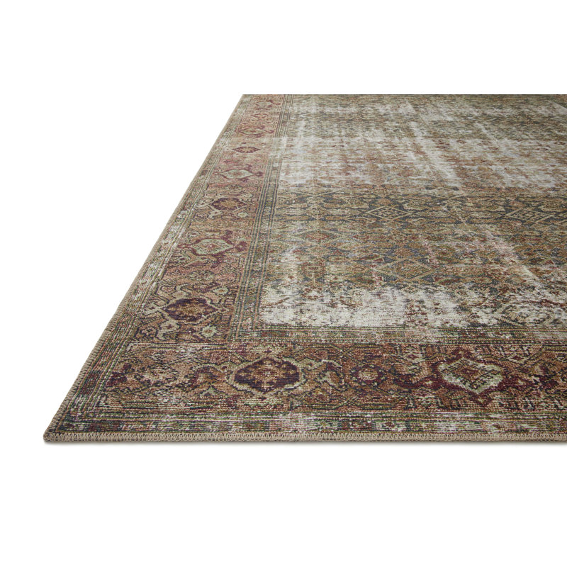 Ivory Elegance 5' x 7' Synthetic Stain-Resistant Rectangular Rug