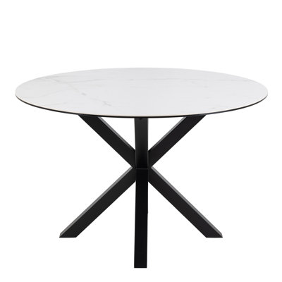 Harrisonburg Round Metal Base Dining Table