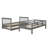 Stairway Twin-Over-Twin Bunk Bed With Twin Size Trundle For Bedroom, Dorm, Adults, Gray-937728659