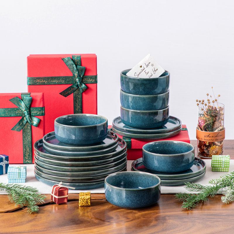 Stoneware Dinnerware Set 36 Piece - Service for 12
