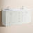 Aula 72" Double Bathroom Vanity with 2" Thassos White Quartz Countertop-259890150
