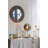 5X5x8" White Marble Votive Holder With Textured Glass Cup And Gold Details