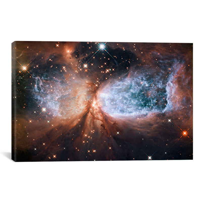 « céleste snow angel s106 nebula », impression sur toile tendue Lenworth, H 18 po x l 26 po x P 1,5 po, Pas de tapis