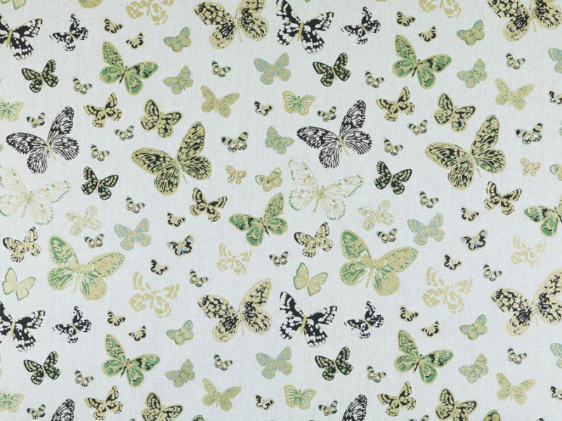 Tissu Whimsy Garden Aquila, Olive / doré