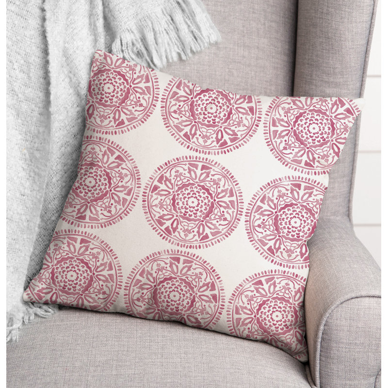 Housse et insert de coussin extérieur d'extérieur, Mauve
