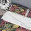 Fleur rouge et feuille verte - ensemble de housse de couette floral - microfibre de polyester-1228390622
