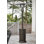 Chauffe-terrasse au propane 48 000 BTU avec contrôle de température et roues réglables - Bronze Hammertone