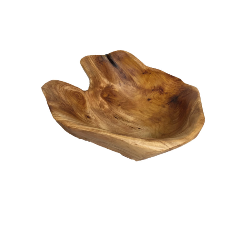 Seppe Wood Decorative Bowl 1, 4" H x 9" W x 9" D