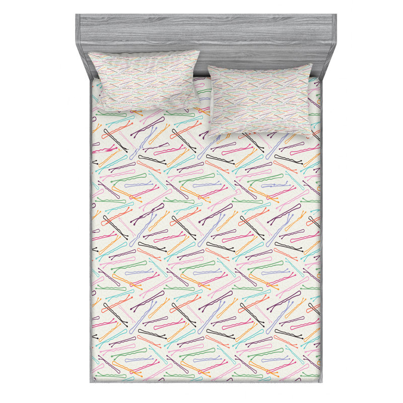 Microfiber Sheet Set, Queen Sheet Set with Fitted Sheet