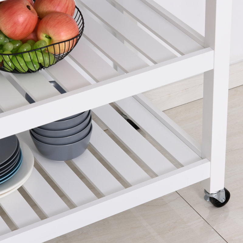 London Kitchen Island, White