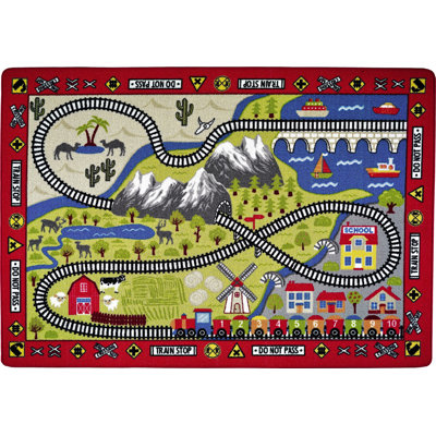Rectangle Machine Woven Polyamide Rug