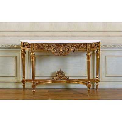 Rosia 54'' W Marble Console Table