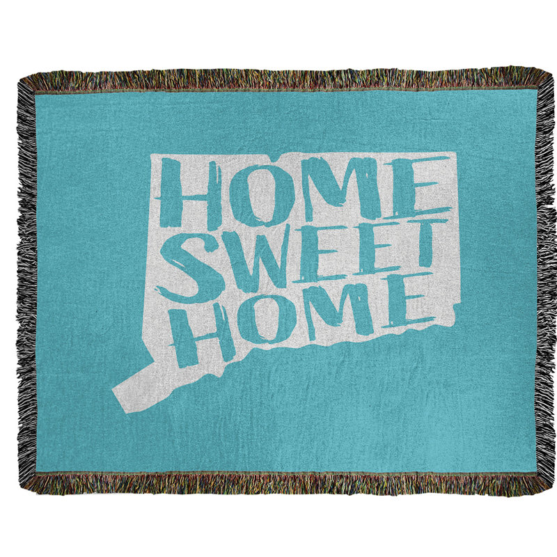 Jeté en coton tissé connecticut doux, l 50 po x L 60 po, Bleu sarcelle