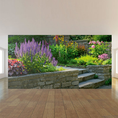 Panneau de papier peint floral Hamund