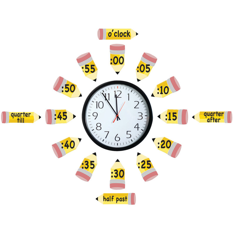 Telling Time Set Bulletin Board Cut Out