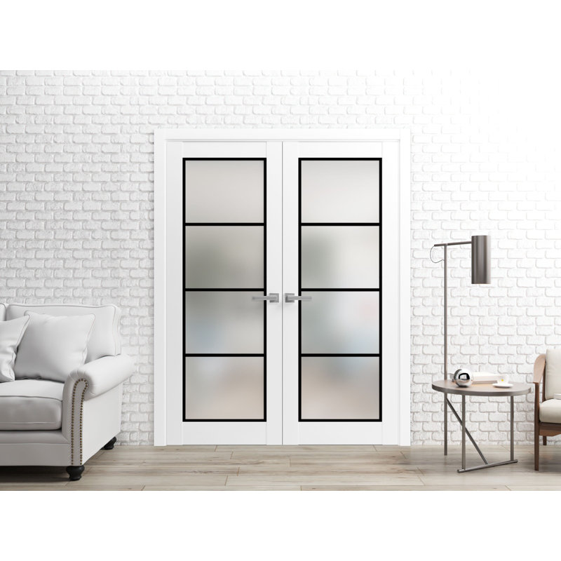 Porte pliante à panneaux en bois, 42 po x 80 po