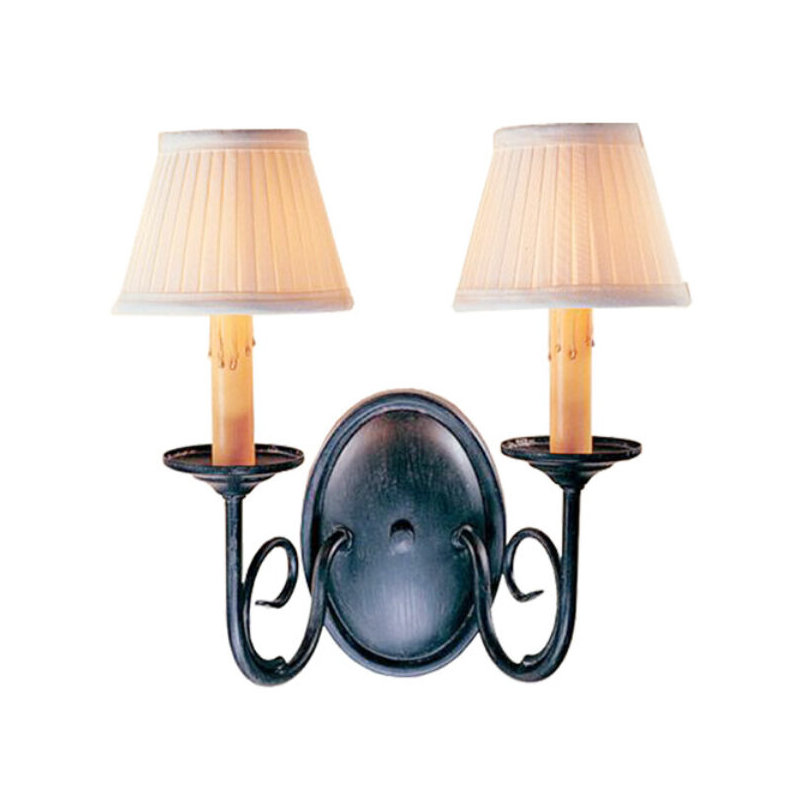 Jenna 2 - Light Armed Sconce, Cajun Spice, Taos Parchment