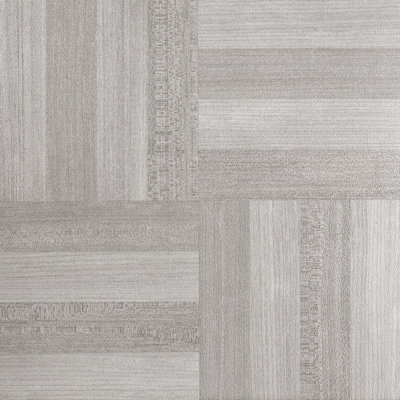 Carreau de bordure en résine 12 po x 12 po gris