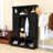 Hall Tree with Arched Design, Storage Bench, Side Cabinets and Hooks-129747992